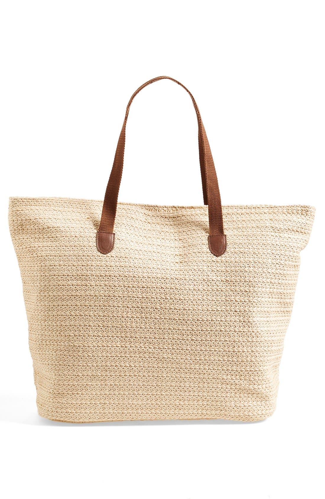 'Aloha' Beach Bag, Alternate, color, NATURAL