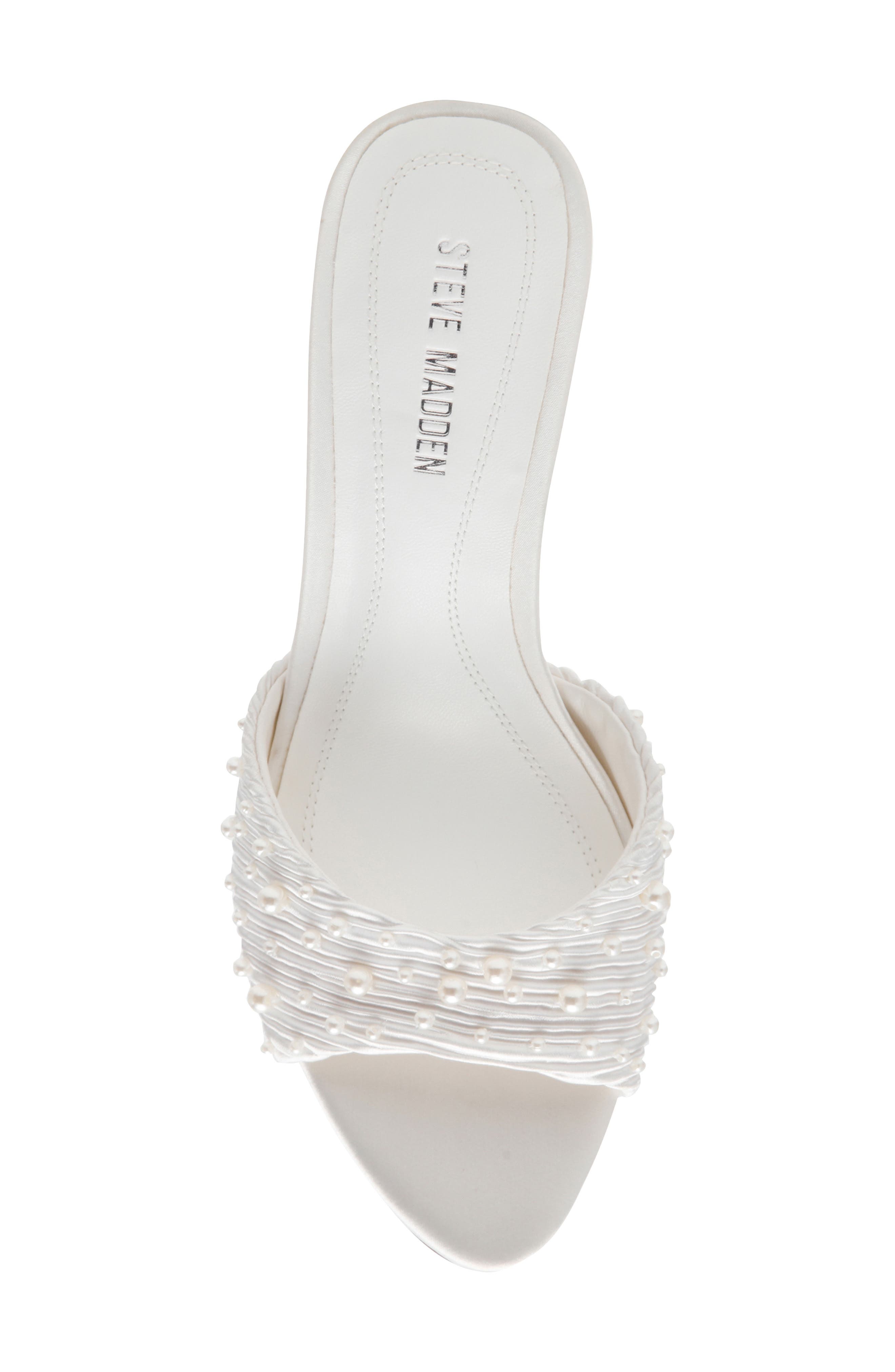 Steve Madden Santi Slide Sandal, Alternate, color, White Pearl