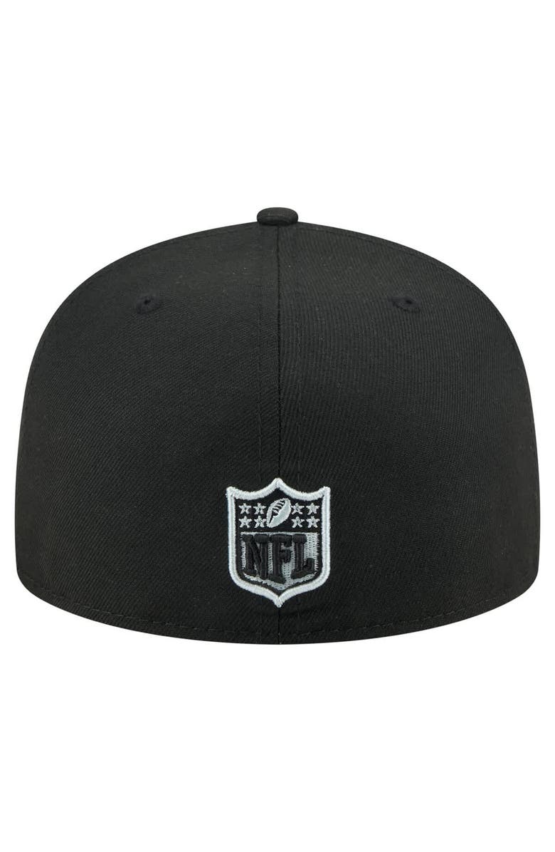 New Era Men's New Era Black Las Vegas Raiders State Stitch 59FIFTY Fitted Hat, Alternate, color, Black