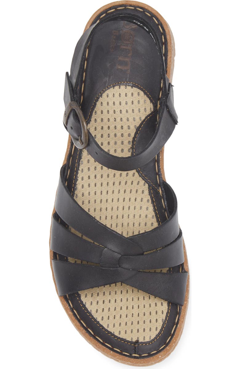 Børn Tabra II Sandal, Alternate, color, Black Leather