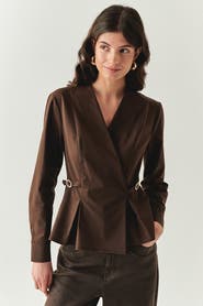 Exquise Ashylnn Wrap Collar Shirt