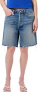 AGOLDE Indra Long High Waist Cutoff Denim Shorts