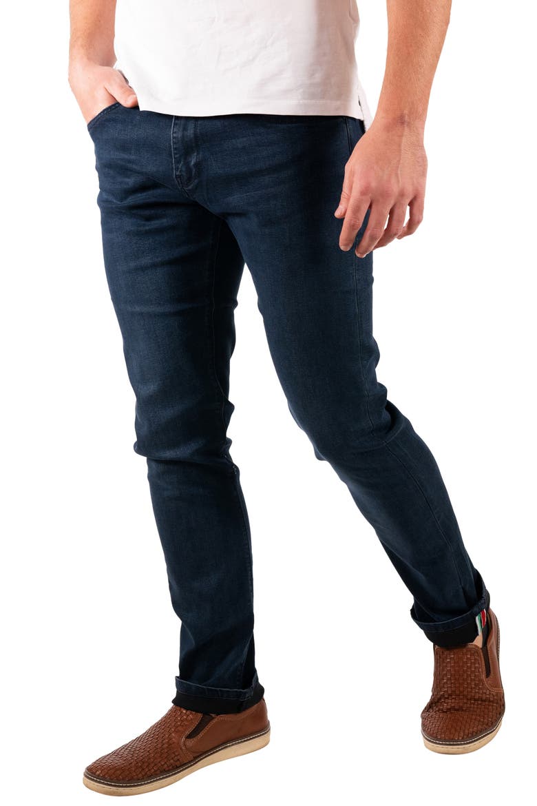 Classic Stretch Jeans, Alternate, color, BLUE