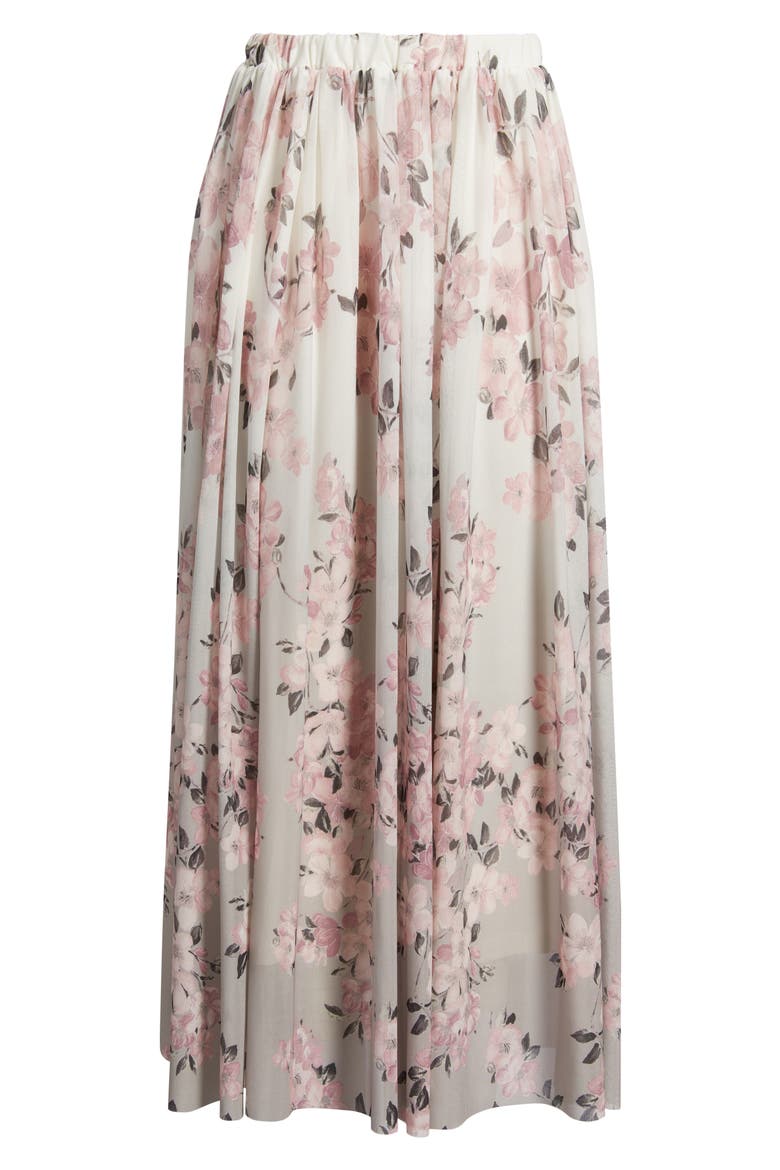 Floral Maxi Skirt, Alternate, color, PORCINI MULTI