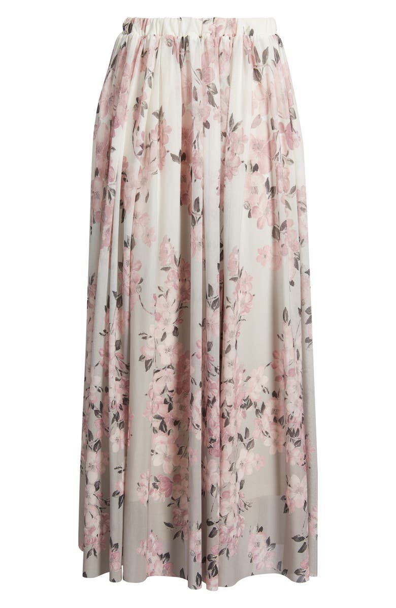 Anne Klein Floral Maxi Skirt, Alternate, color, Porcini Multi