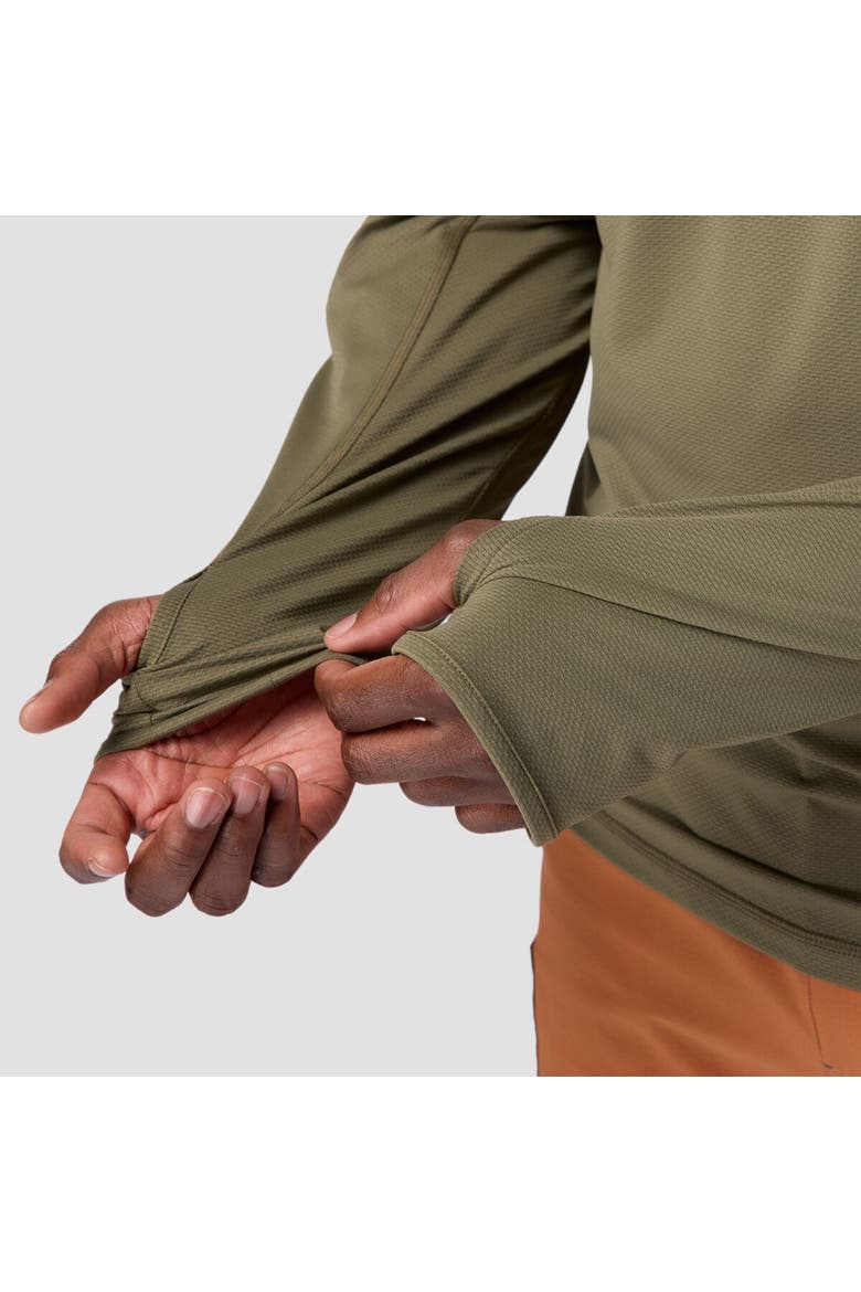 Tahoe Sun Long-Sleeve Crew Shirt - Men's, Alternate, color, Kalamata