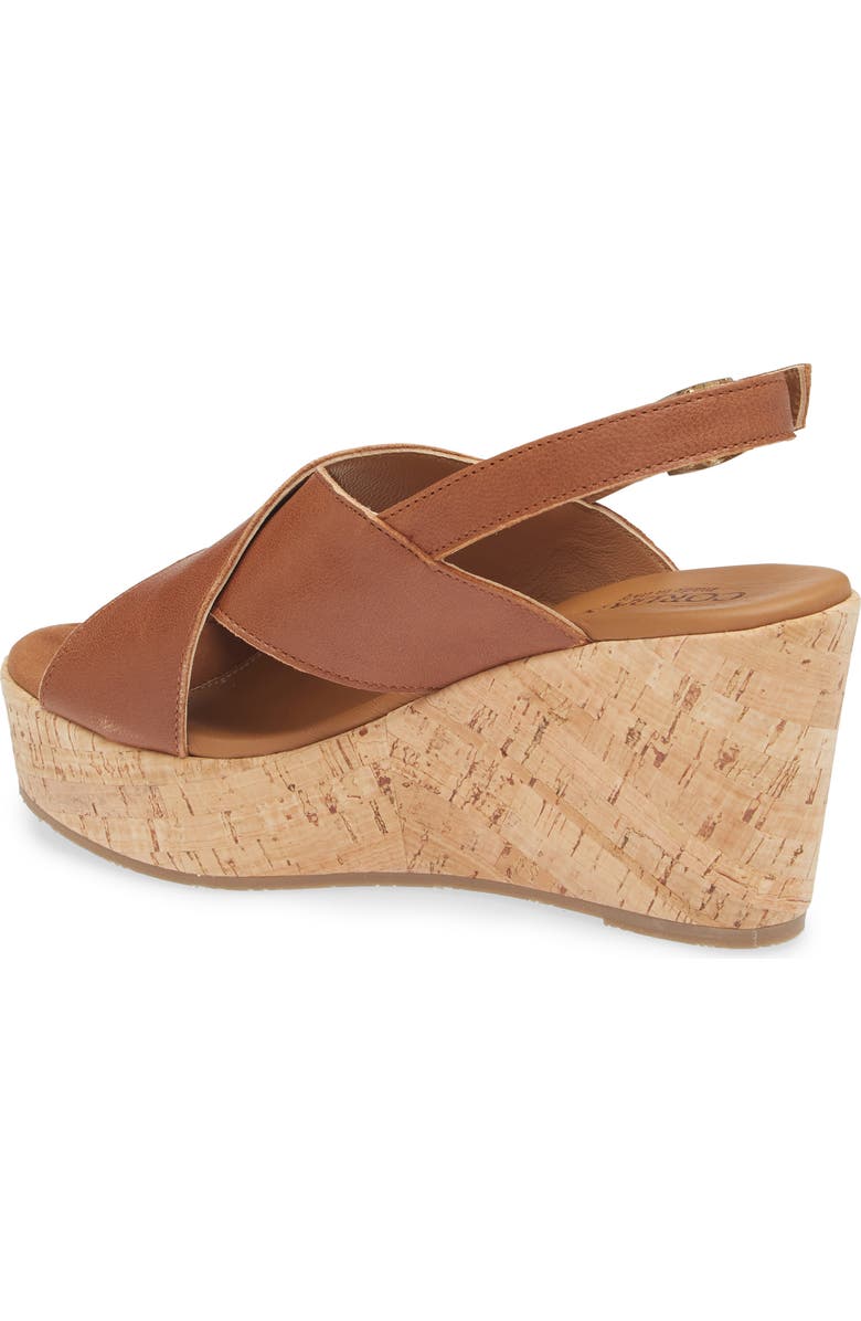 Cordani Dovi Slingback Platform Wedge Sandal, Alternate, color, Cuoio Leather
