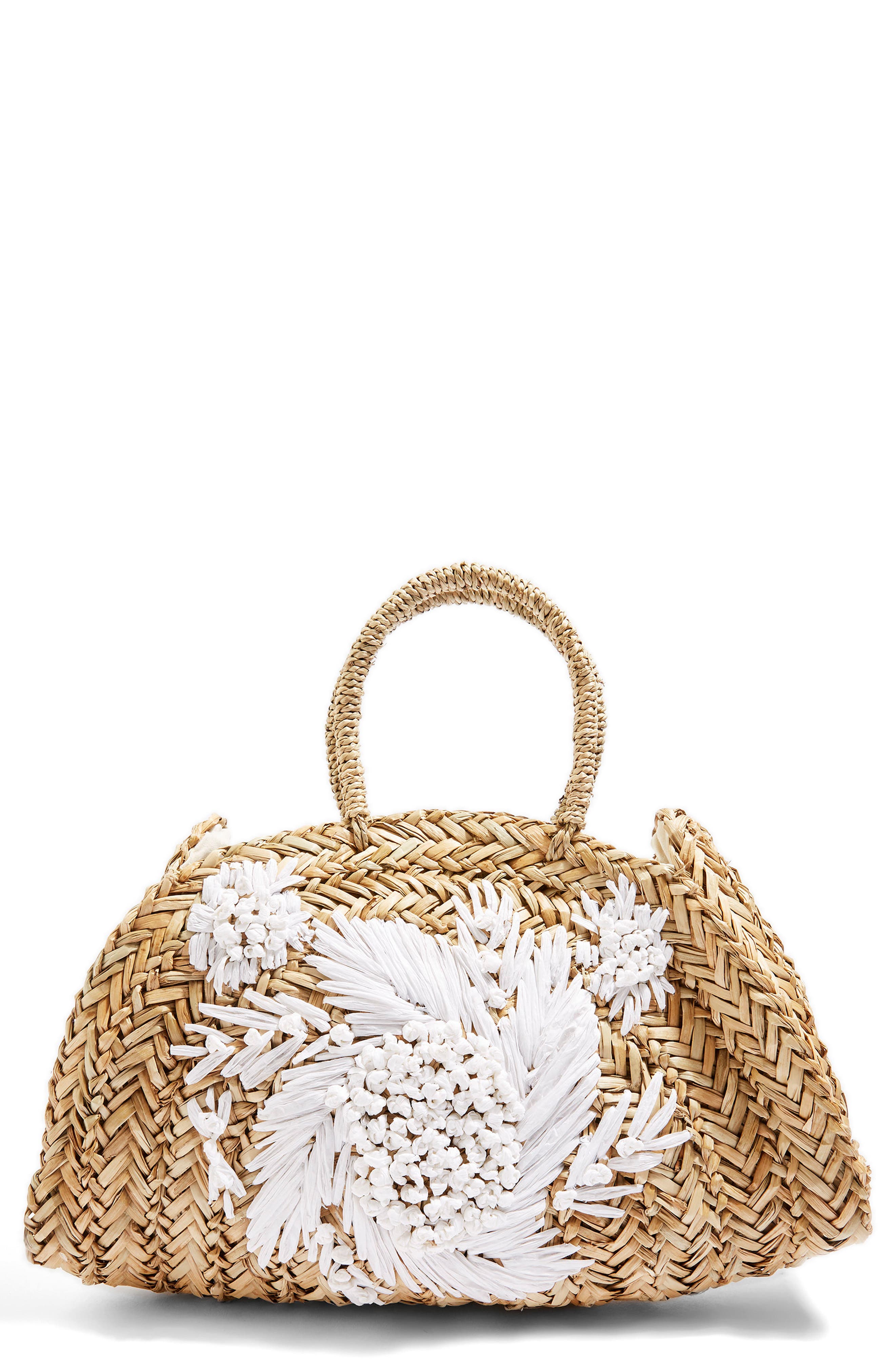 Topshop Brighton Floral Tote Bag, Main, color, 