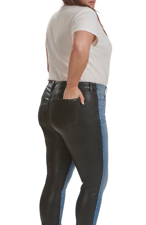 Jen7 By 7 For All Mankind 50/50 Coated Ankle Skinny Jeans