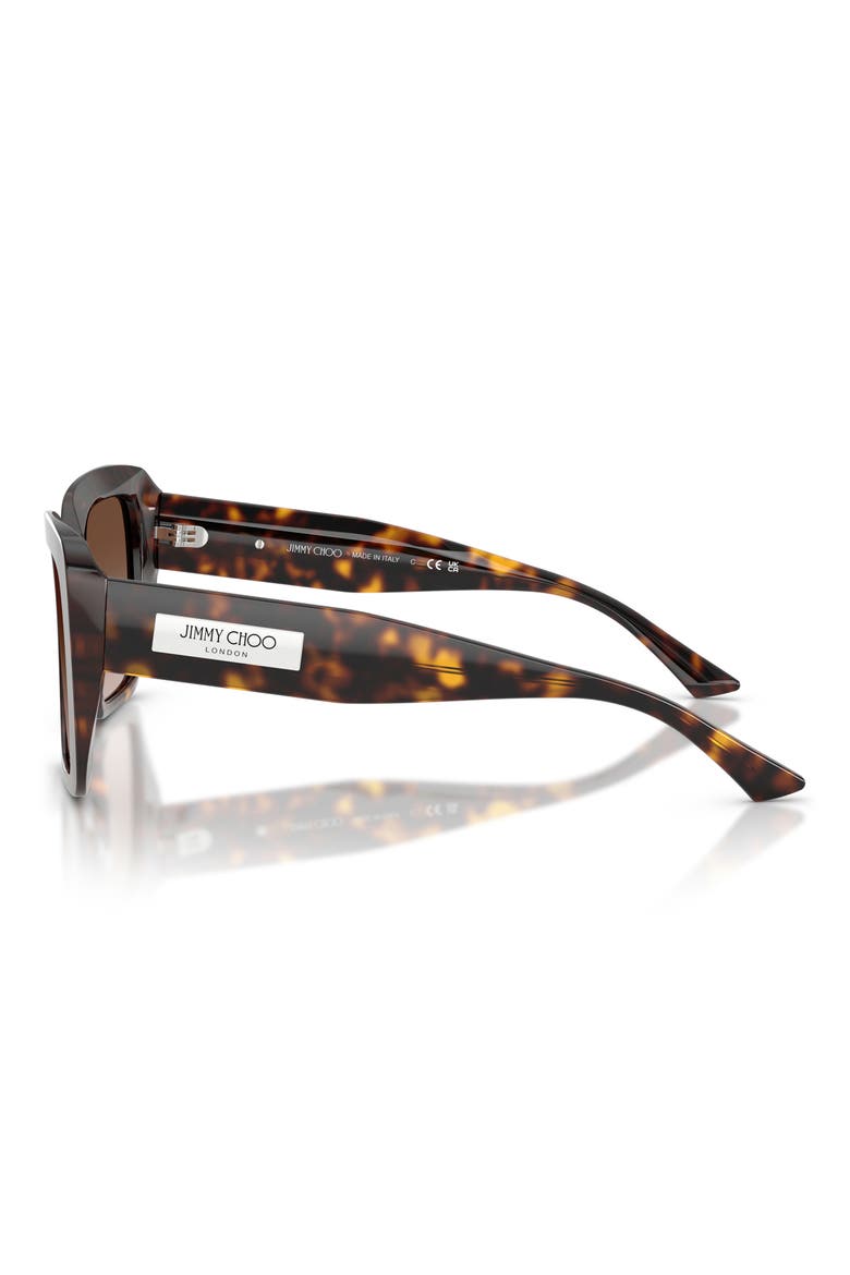 54mm Gradient Square Sunglasses, Alternate, color, HAVANA / BROWN GRADIENT
