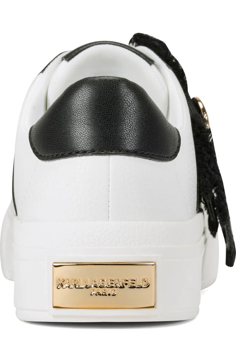 KARL LAGERFELD PARIS Greysen Platform Sneaker, Alternate, color, Bright White/ Black