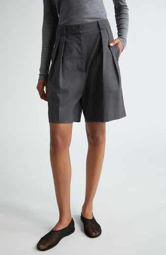 Róhe Tailored Virgin Wool Wide Leg Shorts