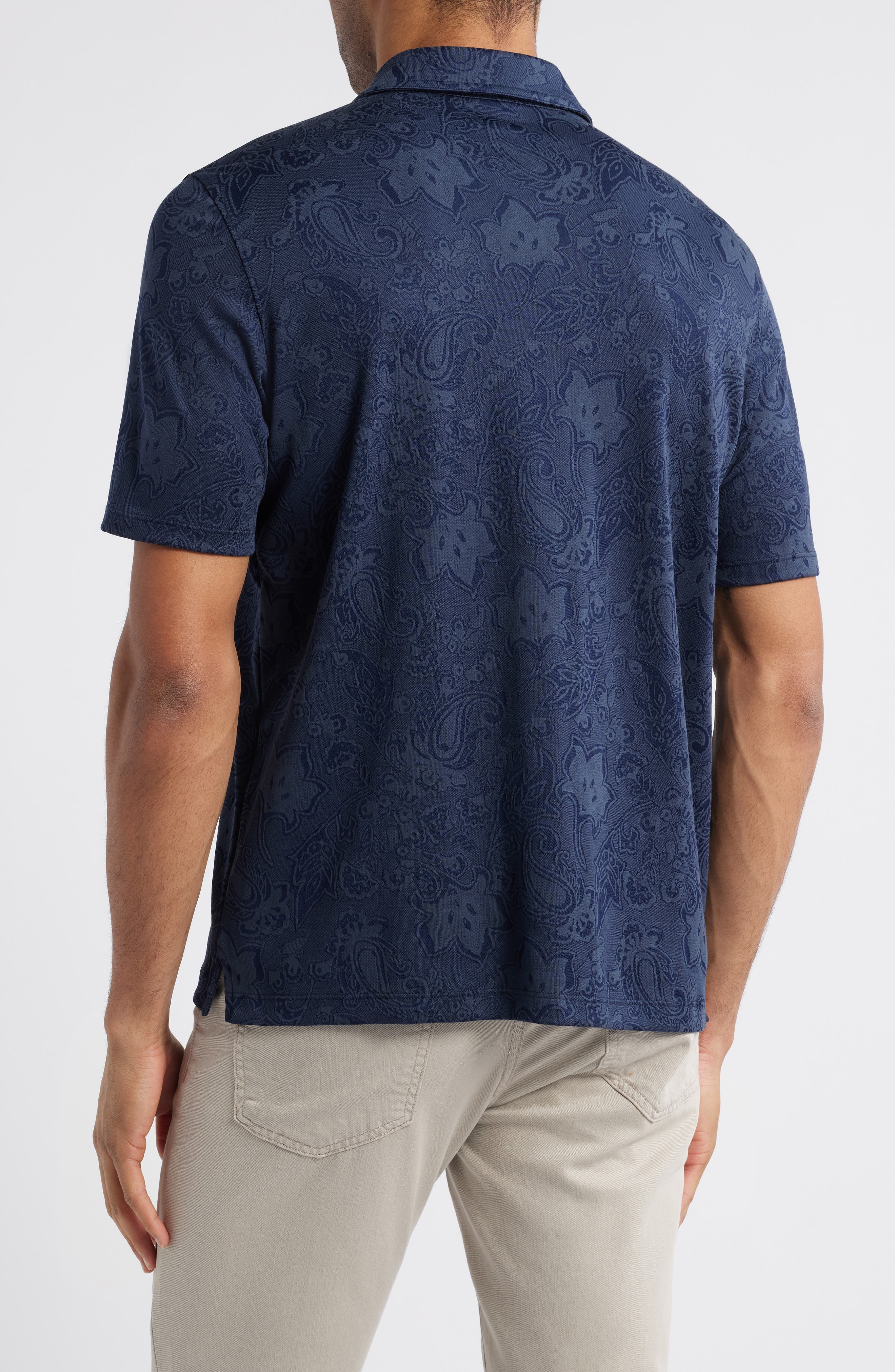Paisley Jacquard Polo - image 4