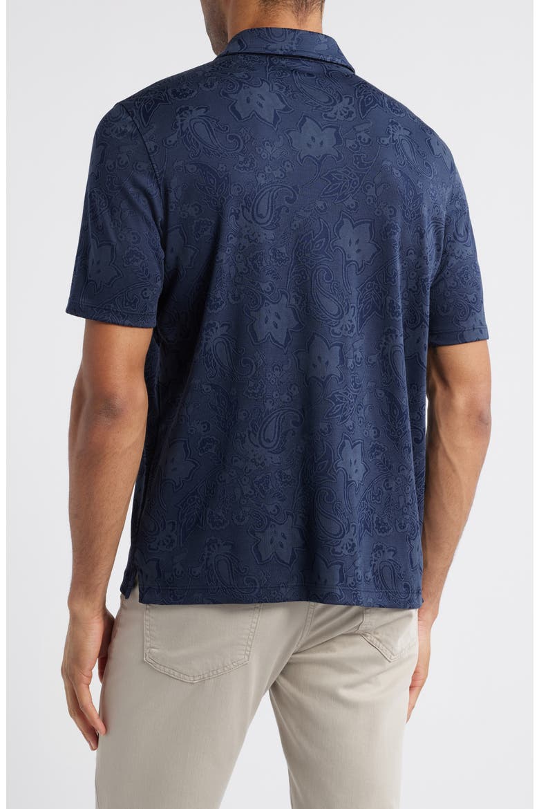 Paisley Jacquard Polo, Alternate, color, NAVY