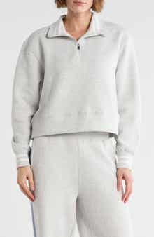 YOGALICIOUS The Varsity Fleece Half Zip Pullover