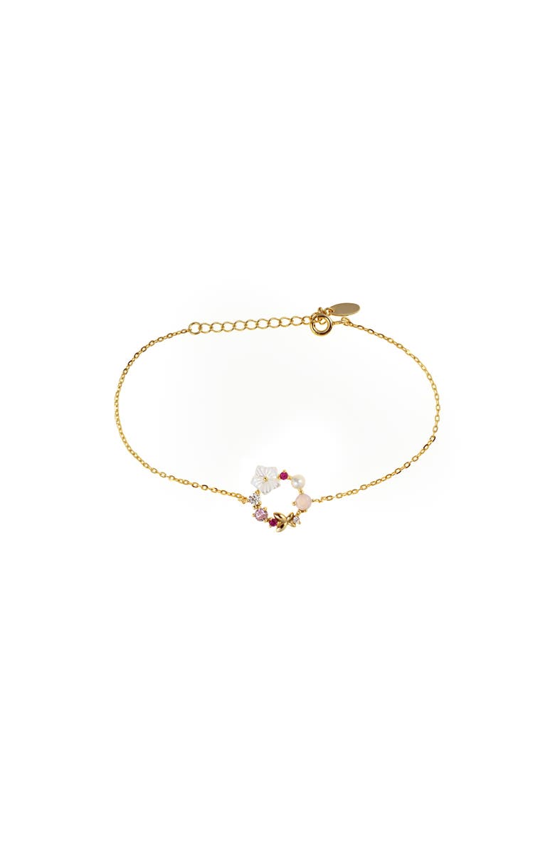 Arte Nova Jewellery Summer Bracelet, Main, color, Silver Gold Plated
