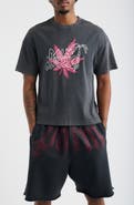 Palm Angels Palm Leaf Regular Fit Graphic T-Shirt