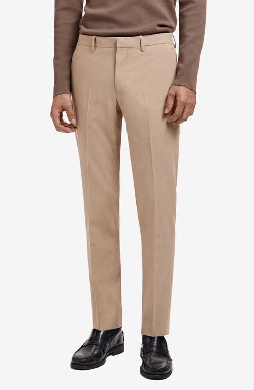 Mango Paris Slim Fit Suit Pants In Brown