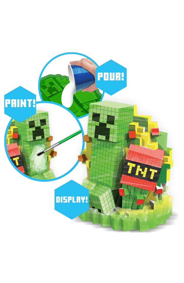 MINECRAFT 3 In 1 Activity Set, Minecraft Craft Kit, 3 DIY Creations, Kids 6+, Alternate, color, Multicolored