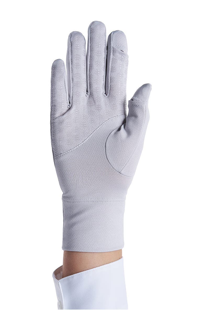 Coolibar Fuji Convertible Fingertip UV Sun Gloves, UPF 50+ Sun Protection, Main, color, Sleek Grey