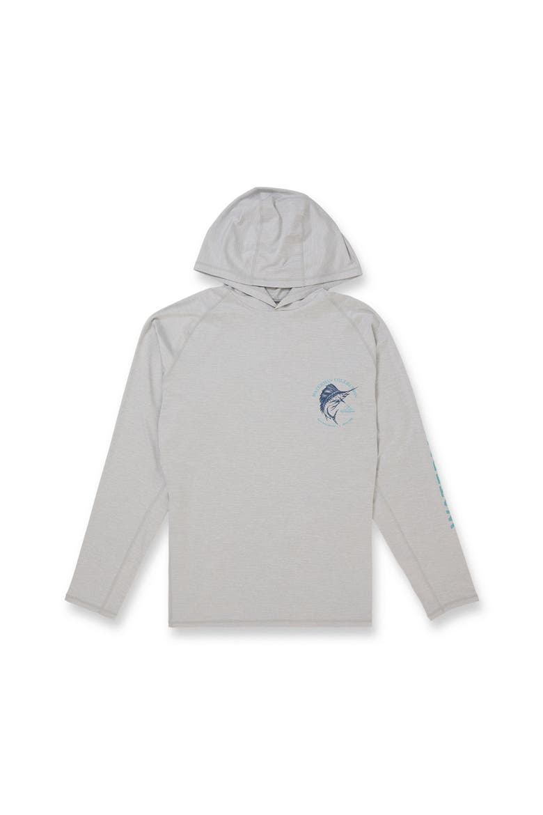 Marley Hoody Long sleeve UPF shirt, Alternate, color, LIGHT GREY HTH