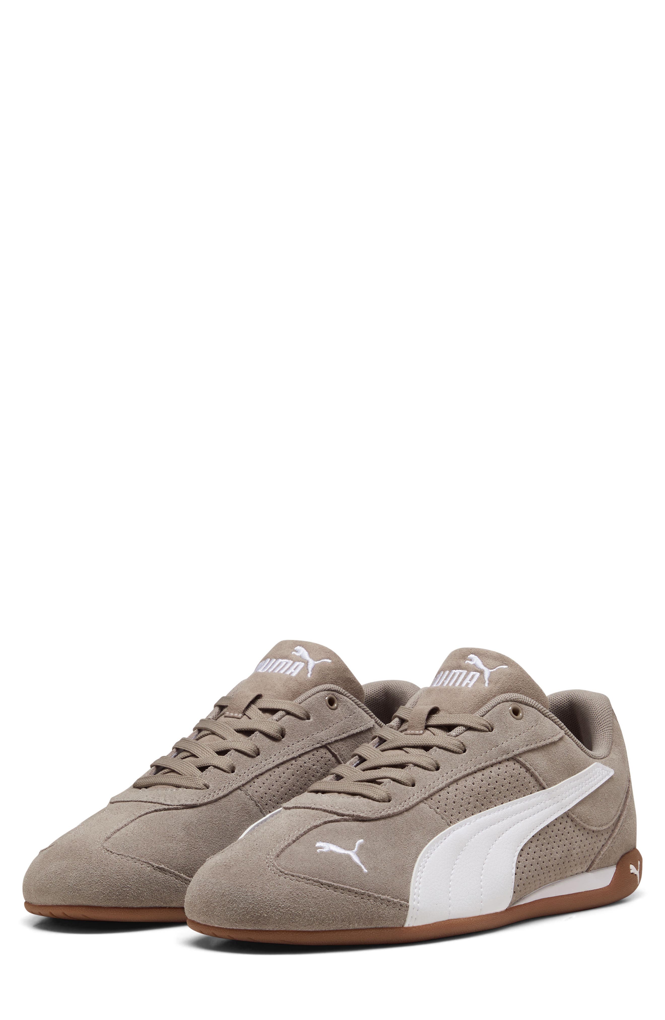 Replicatch Low Top Sneaker, Main, color, MOUSE GRAY/ PUMA WHITE