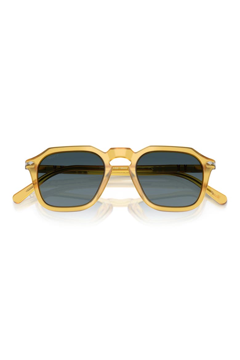 52mm Polarized Gradient Square Sunglasses, Alternate, color, MIELE/ POLAR GRADIENT BLUE