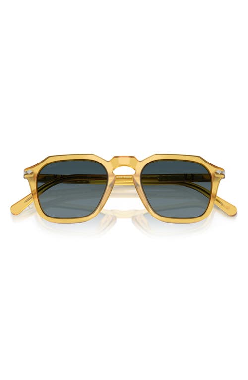 Persol 52mm Polarized Gradient Square Sunglasses In Yellow
