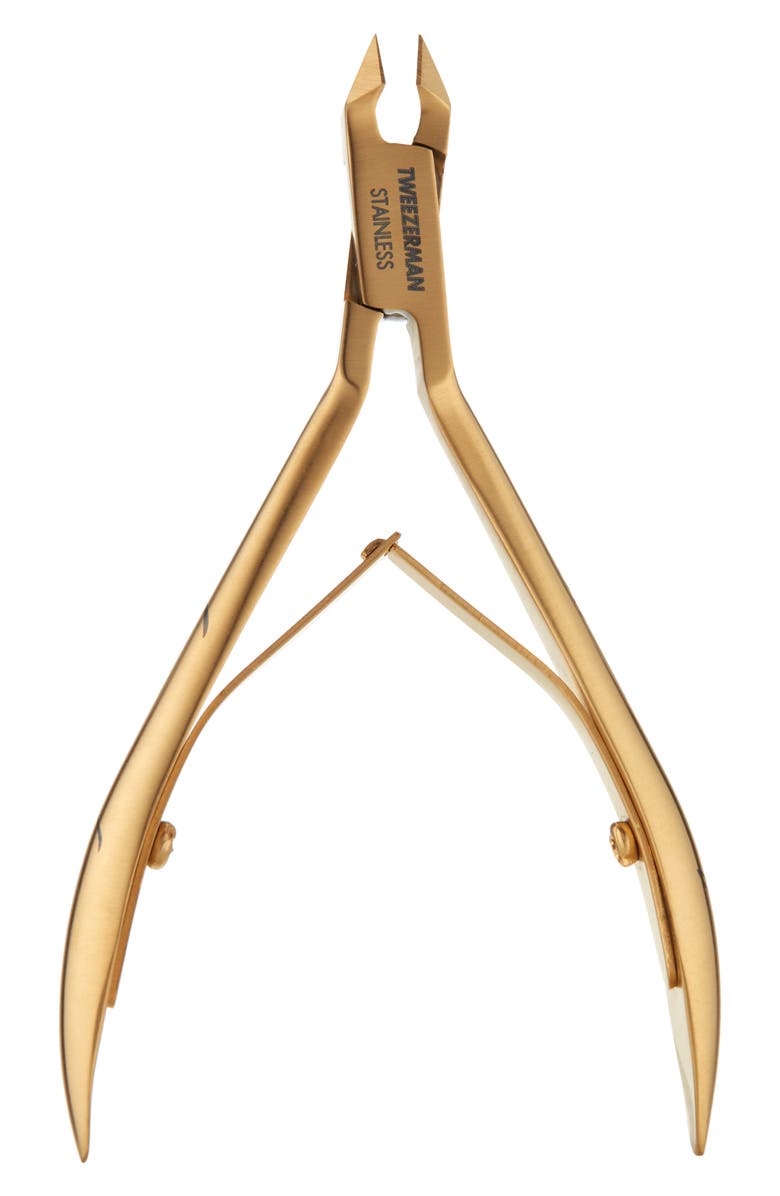 TWEEZERMAN Ultra Precision Cuticle Nipper, Main, color, Gold