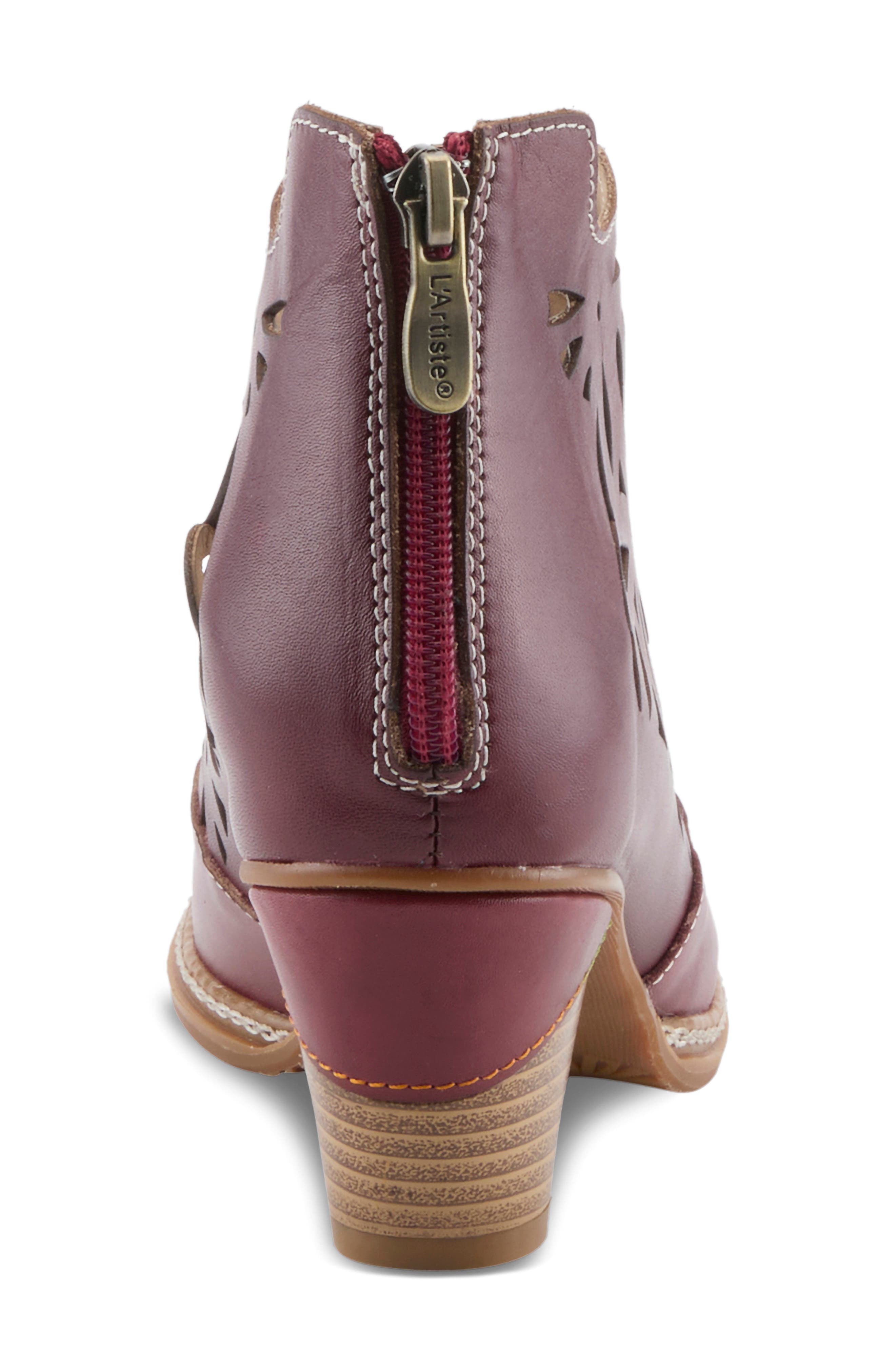 Feelin' Free Bootie, Alternate, color, BORDEAUX