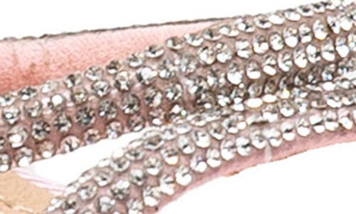 Chase & Chloe Chase And Chloe Rhinestone Ankle Strap Sandal In Purple Fabric
