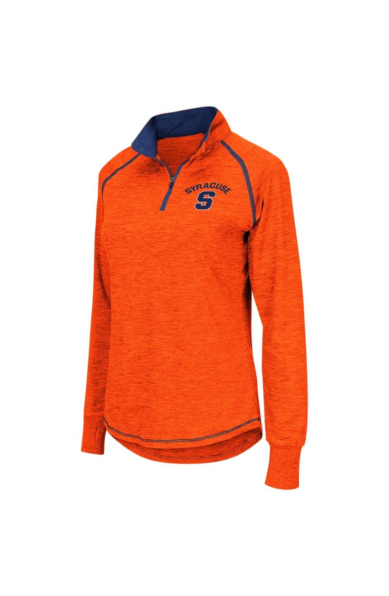 COLOSSEUM Women's Colosseum Orange Syracuse Orange Bikram Lightweight Fitted Quarter-Zip Long Sleeve Top, Alternate, color, 