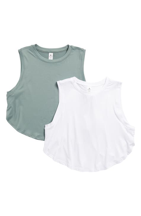 Super Soft 2-Pack Side Slit Crop Tank