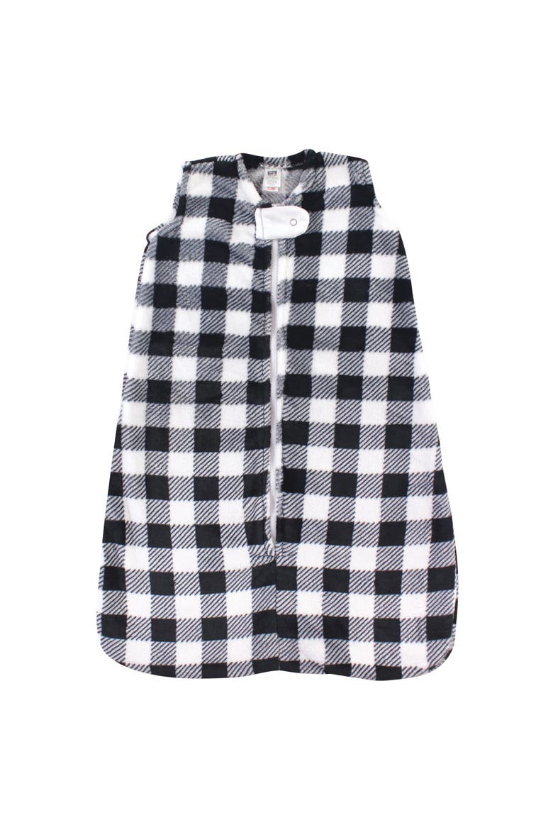 Cozy Flannel Slumber Sack, Main, color, Black Plaid