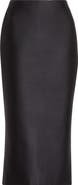 Brandon Maxwell The Mercer Bonded Virgin Wool & Silk Pencil Skirt