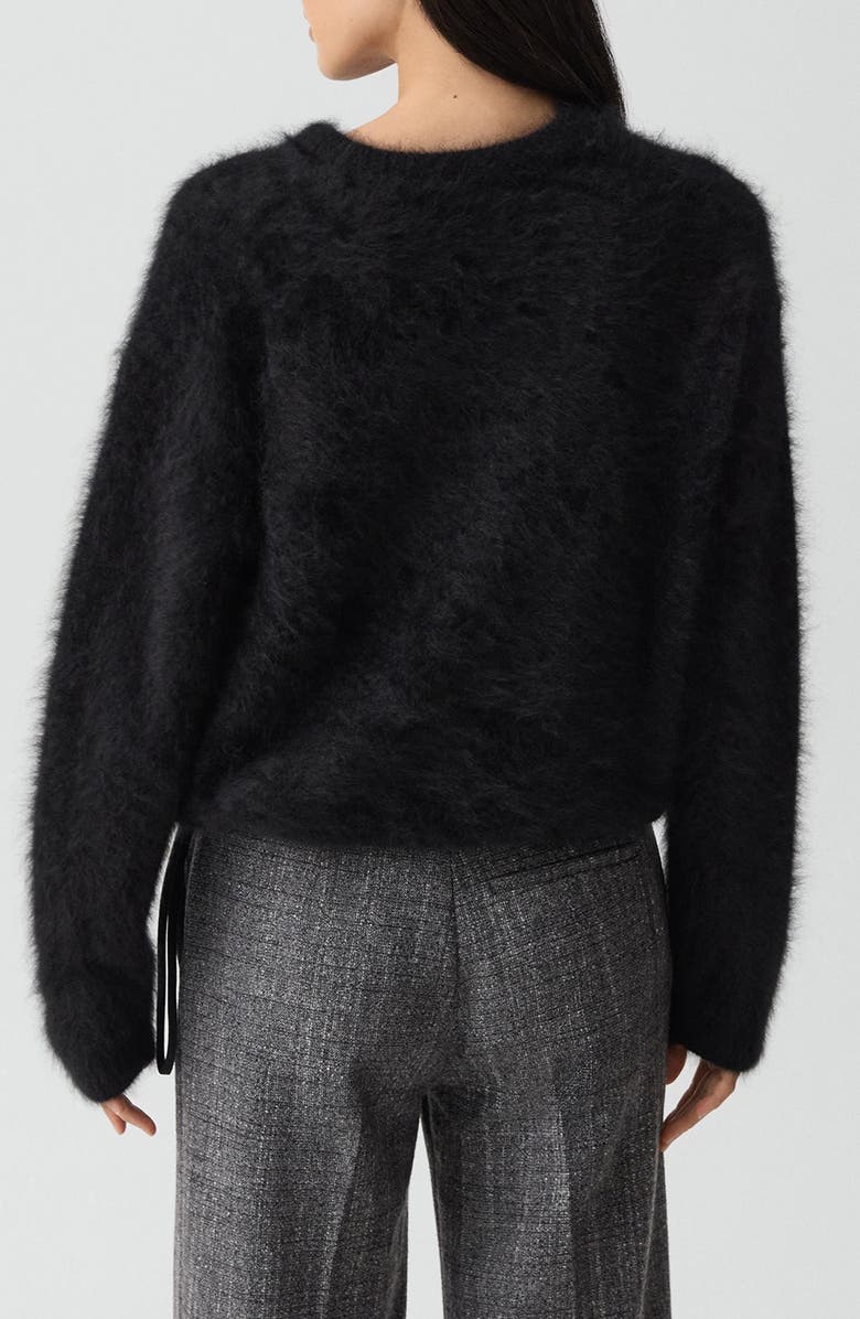 Theory Brushed Cashmere Sweater, Alternate, color, Black