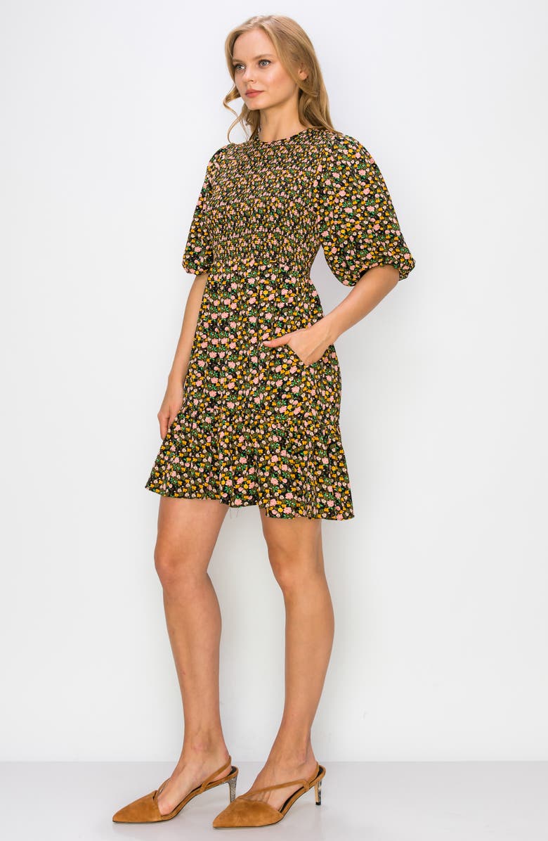 MELLODAY Puff Sleeve Dress, Alternate, color,