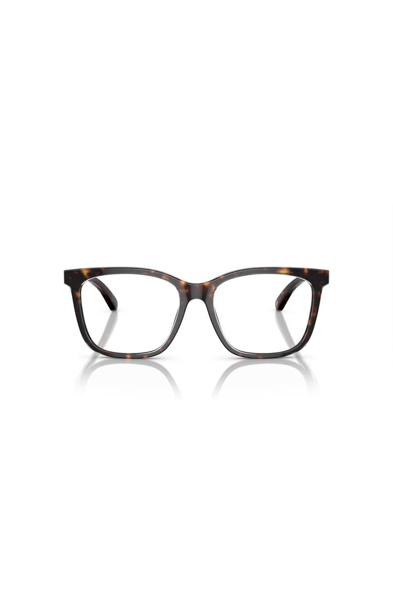 Emporio Armani 53mm Rectangle optical glasses, Alternate, color, Tortoise