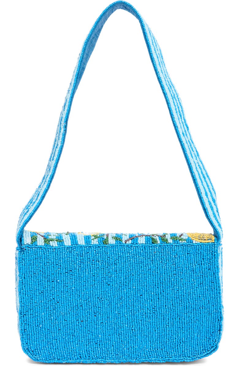 Collection XIIX Beaded Striped Lemon Shoulder Bag, Alternate, color, Blue Multi Stripe
