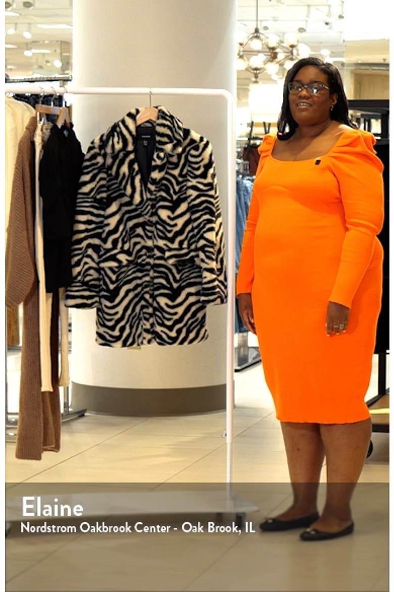 Rome Stripe Faux Fur Jacket video