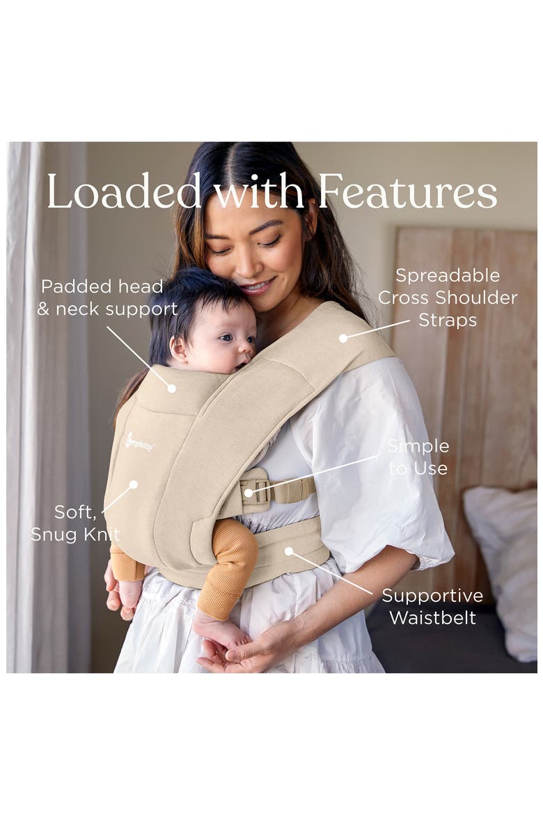 Embrace Baby Carrier, Alternate, color, CREAM
