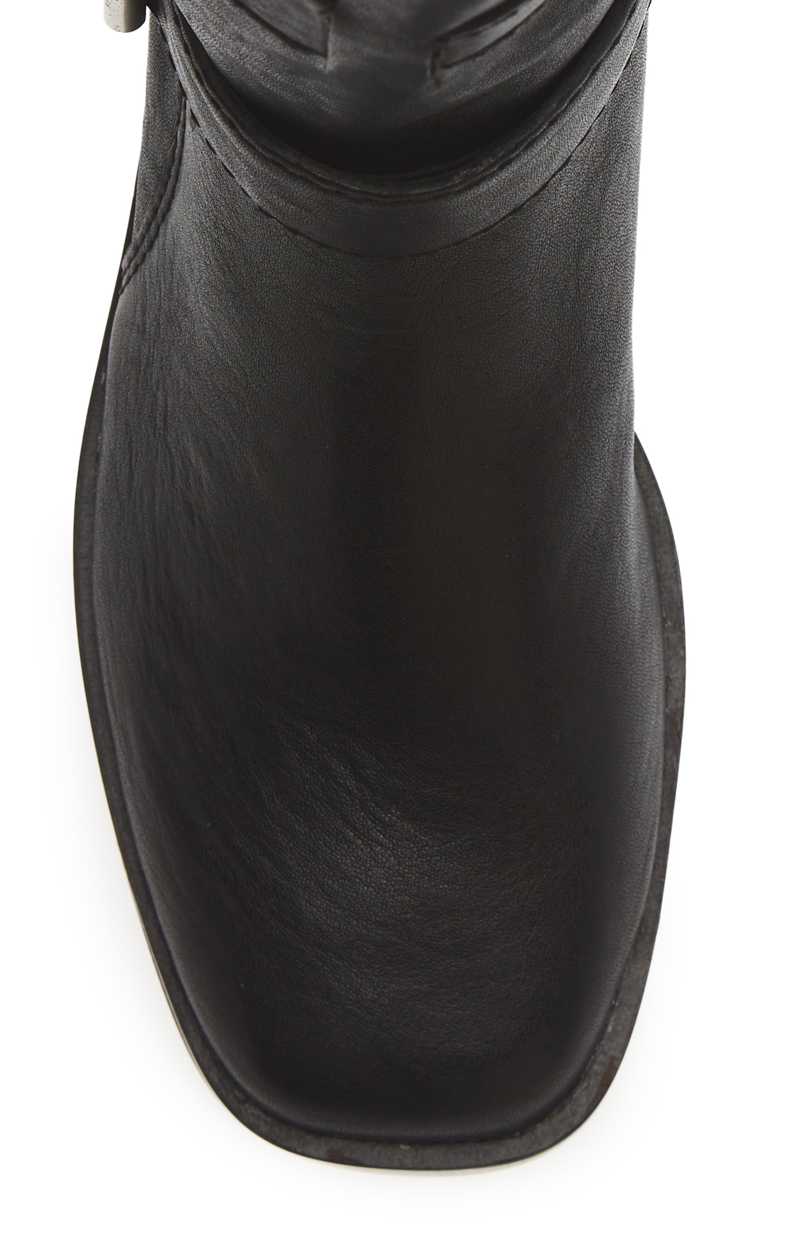 Nami Moto Leather Boot, Alternate, color, TRUE BLACK