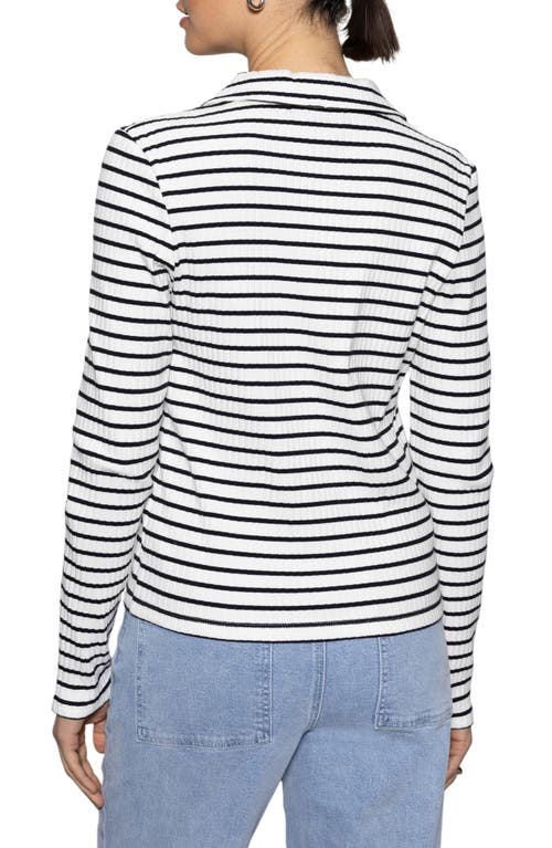 Sanctuary Daydreamer Knit Shirt In Chalk Black