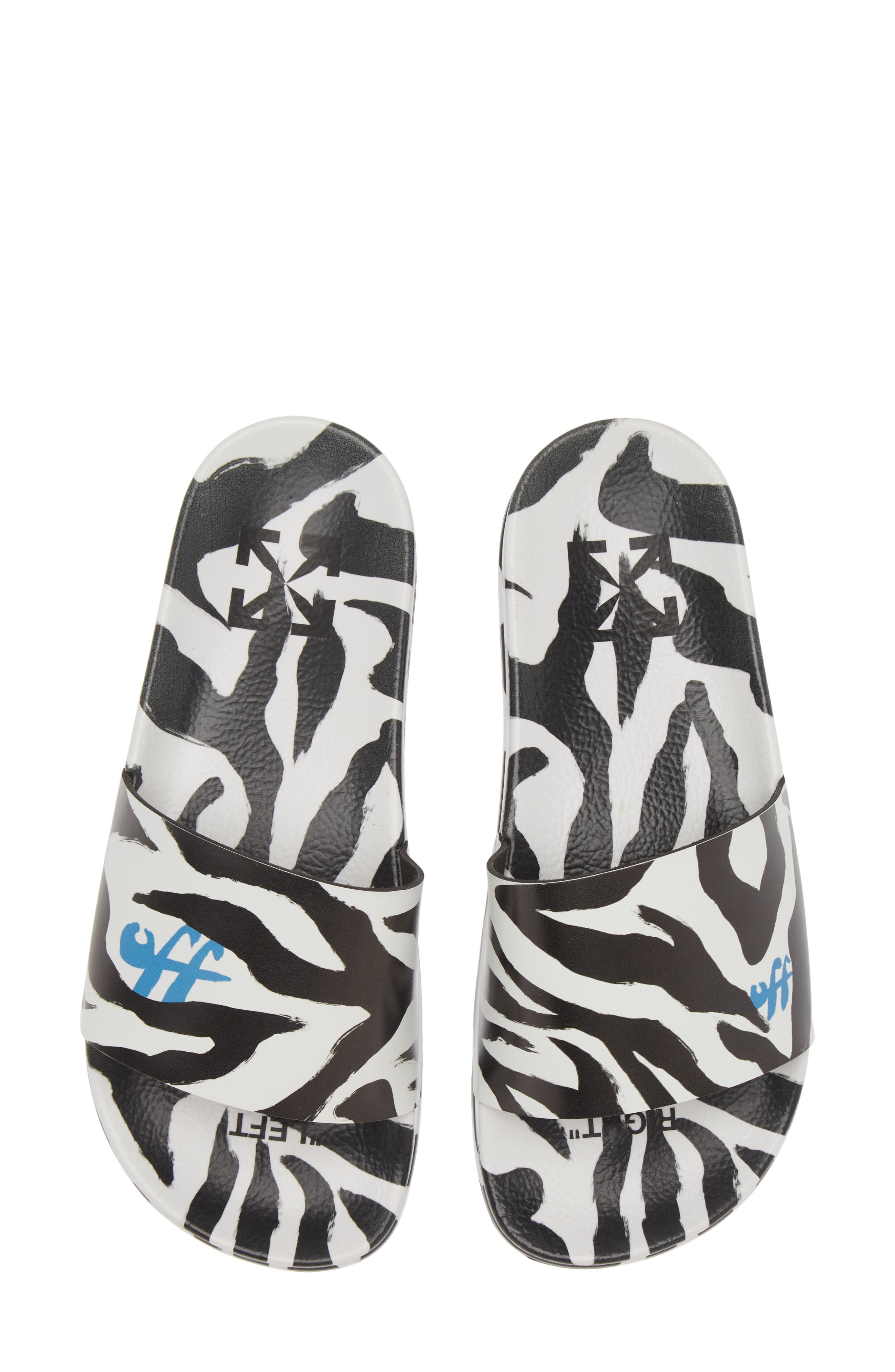 Off-White Logo Pool Slide Sandal, Main, color, 