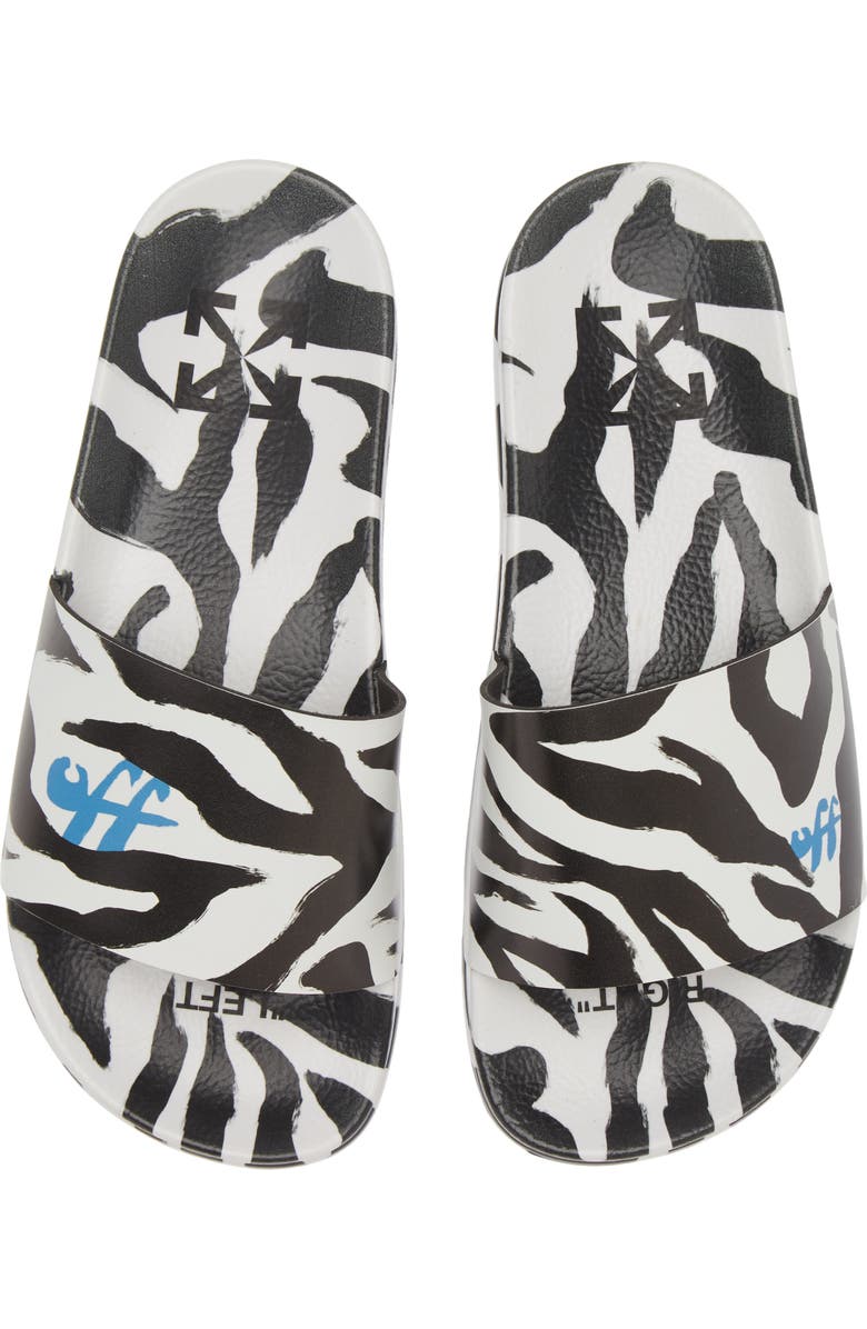 Off-White Logo Pool Slide Sandal, Main, color,