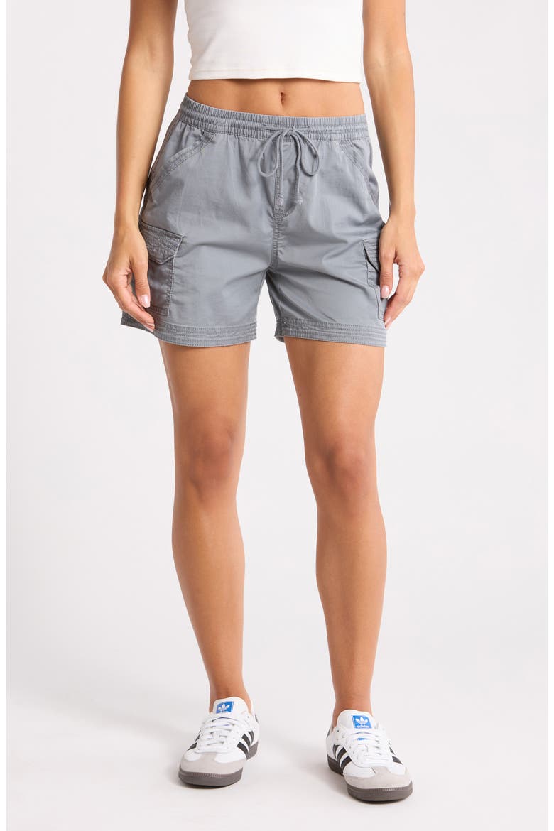 Corey Stretch Cotton Shorts, Main, color, BLUE STEEL