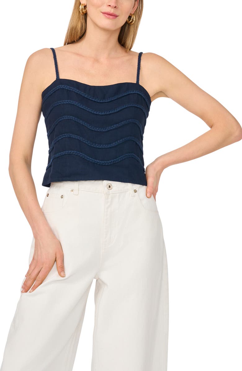 1.STATE Rope Embroidered Camisole, Alternate, color, Indigo Night