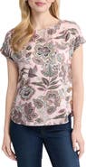 Jones New York Floral Short Sleeve Top