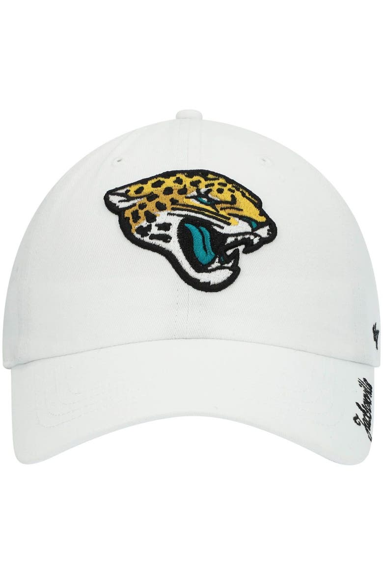 Women's '47 White Jacksonville Jaguars Miata Clean Up Logo Adjustable Hat, Alternate, color, White