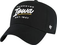 '47 Women's '47 Black Iowa Hawkeyes Sidney Clean Up Adjustable Hat